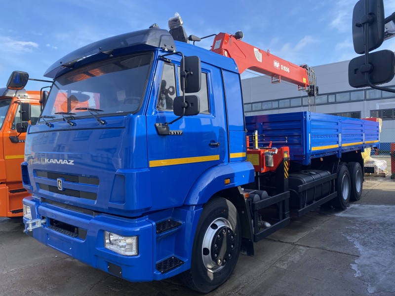 Автомобиль бортовой 438210 на шасси Камаз  65117-3010-48  с КМУ MVF S 1556