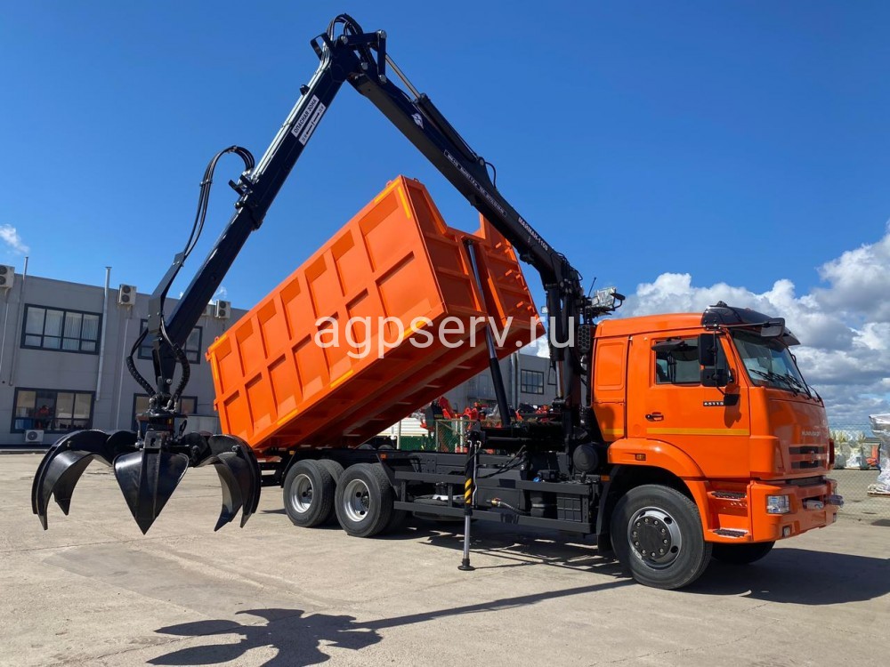 Автомобиль-ломовоз 6х4 на шасси КАМАЗ 65115-3094-48 с ГМУ Майман ММ-110
