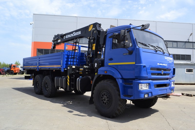 Автомобиль бортовой 438240-02 на шасси КАМАЗ 43118-73094-50 с КМУ SUNHUNK 2006