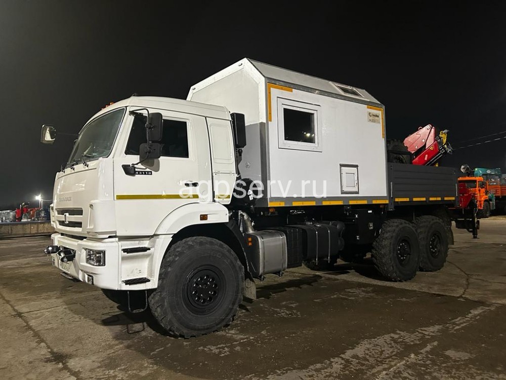 Автомобиль специальный, мастерская передвижная с КМУ «ИНМАН ИМ-150»(АРОК) 43824М-02 на шасси КАМАЗ 43118-73092-50